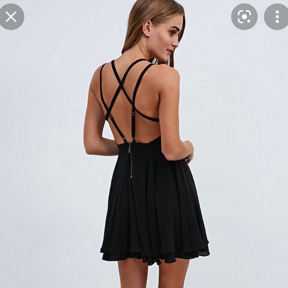 Urban Outfitters Kimchi Blue strappy dress in black